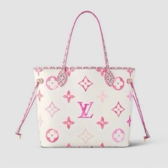 NO LONG AVAIL..Louis Vuitton “By the Pool” 2023 MM NEVERFULL Tote/Pouchette Set - Picture 3 of 13
